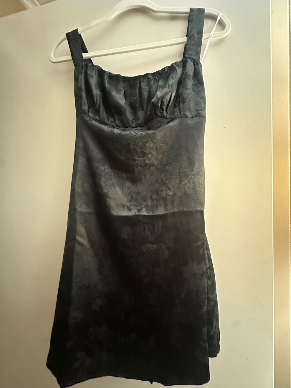 Black Satin Party Dress